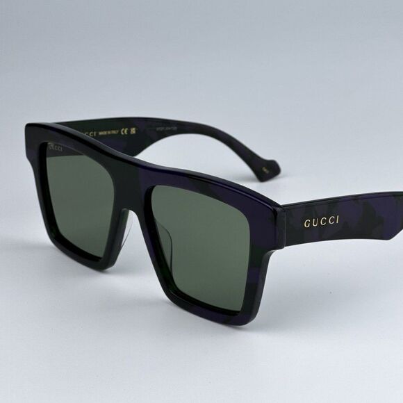 NEW Gucci GG0962S 014 Havana Green Square Unisex Sunglasses GG 0926S main image 5